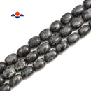 Larvikite Labradorite Smooth Round Oval Beads Size 13x18mm 15x20mm 15.5" Strand