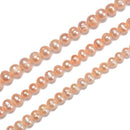 Fresh Water Pearl Pink Ringed Potato Round Beads 7-8mm 8-9mm 9-10mm 15.5'' Str