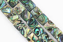 abalone square shape beads