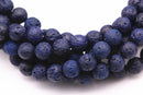 dark blue lava rock stone beads