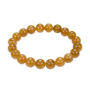 golden rutilated quartz bracelet smooth round