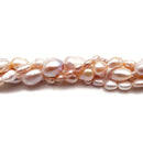 Purple Fresh Water Pearl Side Drill Nugget Beads 4mm 6mm 8mm 10mm 14" Strand