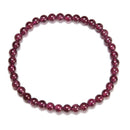 Natural Garnet Round Beaded Bracelet Beads Size 5-6mm 7.5'' Length