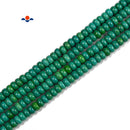 Green Howlite Turquoise Smooth Rondelle Beads Size 3x5mm 6x10mm 15.5'' Strand