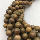 autumn jasper smooth round beads
