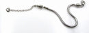 Stainless Steel Bracelet Snake Chain Fit Murano Lampwork Glass Beads Charms 8''