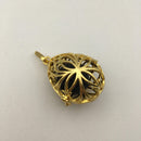 gold metal oil diffuser pendant teardrop