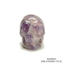 Natural Gemstone Crystal Hand Carved Halloween Skulls Size 2'' Sold By Piece