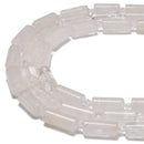 Natural Clear Quartz Cylinder Tube Beads Size 8x16mm 15.5'' Strand