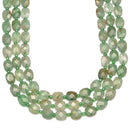 Green Strawberry Quartz Faceted Flat Rectangle Beads 8x10mm 15.5" Strand