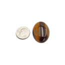 yellow Tiger's eye oval cabochon