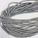 gold copper silver gray hematite matte rondelle beads