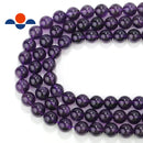 natural grade aaa amethyst smooth round beads