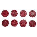 Red Jade Hand Carved Pendant Size 60-65mm Eight Styles Sold by Piece
