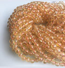 natural citrine smooth round beads