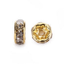 clear rhinestone rondelle spacers