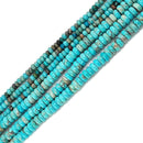 light blue sea sediment jasper smooth rondelle beads