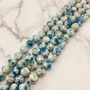 natural k smooth round beads