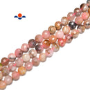 Natural Pink Opal Faceted Coin Beads Size 6mm 15.5'' Strand