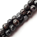 Black Sea Sediment Jasper Smooth Round Beads 4mm 6mm 8mm 10mm 15.5" Strand