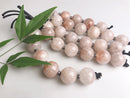 Large 4mm Hole Red Quartz Faceted/Smooth Round Beads 30mm 6pcs Per Strand