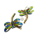 Cloisonne Christmas Tree Ornament Wiggling Dragonfly Decoration 3.5" Inches Long
