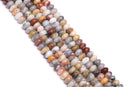 natural crazy agate smooth rondelle beads