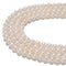 High Quality White Fresh Water Akoya Pearl Round Beads Size 7-8mm 15.5'' Strand