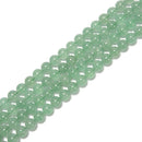 Natural Green Strawberry Quartz Smooth Round Beads Size 6mm 8mm 10mm 15.5'' Str