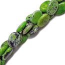 chrysoprase smooth oval beads