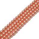 Titanium Rose Gold Hematite Smooth Round Beads 2mm 3mm 4mm 6mm 8mm 10mm 15.5" Strand