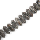 Yooperlite Graduated Top Drill Faceted Points Beads 15x30-15x45mm 15.5'' Strand