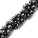 arfvedsonite smooth round beads