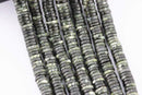 green zebra skjasper Heishi Rondelle Discs beads