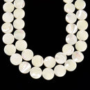 white or natural color mop mother of pearl flat beads
