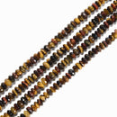 Natural Multi Tiger Eye Faceted Rondelle Beads Size 4x7mm 4x9mm 15.5'' Strand