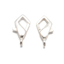 925 Sterling Silver Right Angle Clasp Size 7x15mm 3Pcs Per Bag