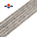 natural labradorite faceted rondelle Discs beads