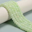 Light Lemon Color Dyed Jade Smooth Rondelle Beads Size 5x8mm 15.5'' Strand