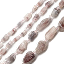 Auralite 23 Rough Nugget Chunks Side Drill Beads 8x15mm 10x20mm 15.5" Strand