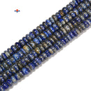 Low Grade Natural Lapis Smooth Rondelle Beads Size 4x6mm 5x8mm 6x10mm 15.5'' Str