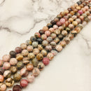 natural rhodochrosite faceted round