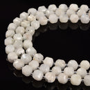Natural White Moonstone Faceted Rubik's Cube Beads Size 8-9mm 15.5'' Strand