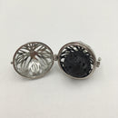 silver metal oil diffuser pendant round