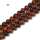 Natural Mahogany Obsidian Smooth Round Beads Size 6mm 8mm 10mm 15.5'' Strand