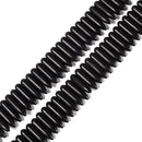Black Howlite Turquoise Spike Point Beads Size 5x20mm 15.5'' Strand