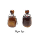 natural stone essential oil necklace perfumesmooth bottle silver chain