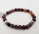 fossil jade bracelet smooth round