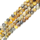 golden blue Tiger's eye faceted shape beads