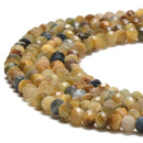 Natural Golden Blue Tiger Eye Faceted Rondelle Beads Size 3x4mm 15.5'' Strand